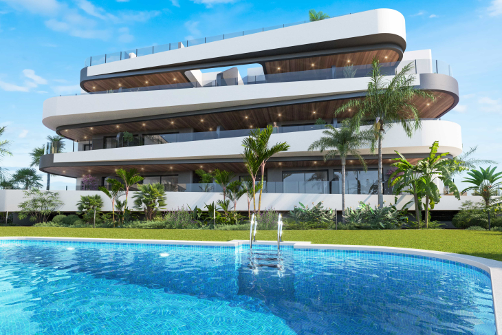 Apartments with golf and seaview in Murcia