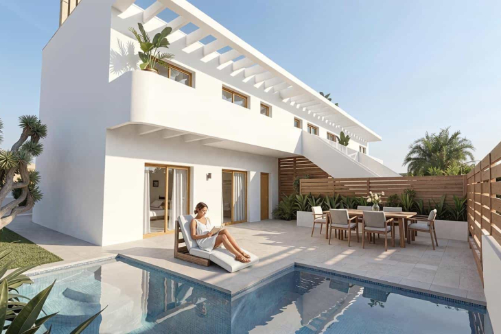 Apartments with private pool in Pilar de la Horadada