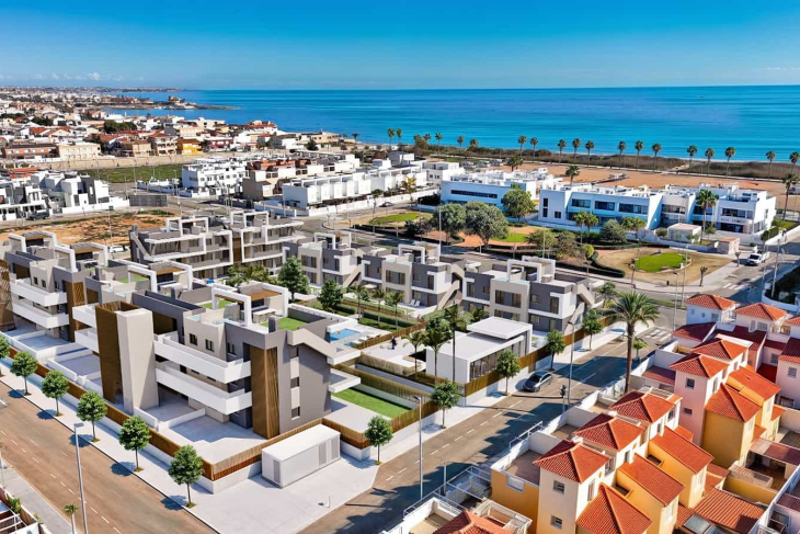 Apartments with tourist license at the beach of Torre de la Horadada