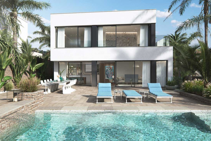 Eerstelijn zee villa in Cabo de Palos