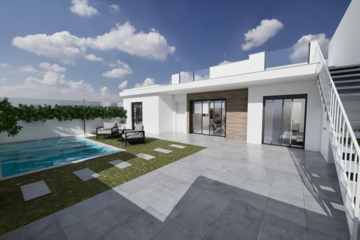 Modern bungalow with pool in Torre pacheco