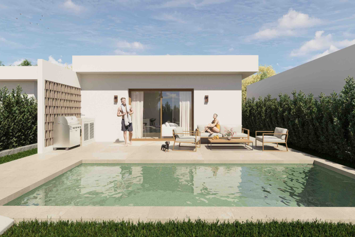 Modern bungalow with private pool in Los Montesinos