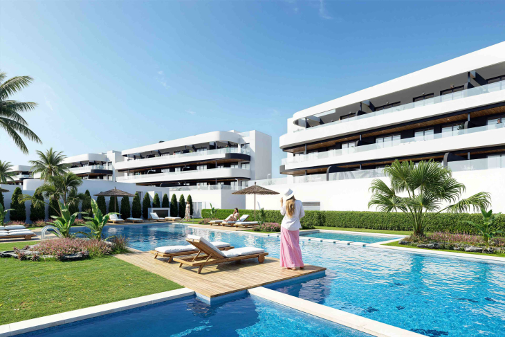 Spacious apartments in 2 or 3 bedroom model Serena Golf