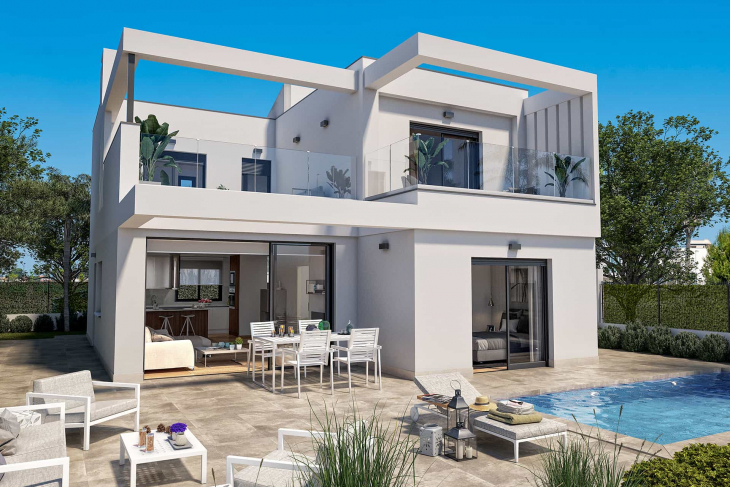Villa eerstelijn op Roda golf