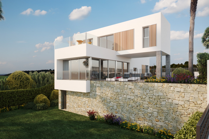 Zeer grote moderne villa met spectaculair uitzicht op de golfbaan